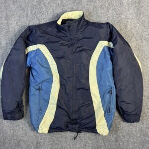 Britches Powder Jacket Womens M Ski Snowboard Navy Blue Colorblock Outdoors